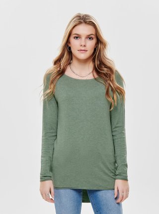Zelený tenký basic sveter ONLY Mila