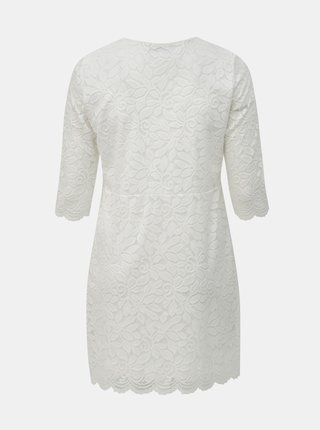 Biele čipkované šaty ONLY CARMAKOMA Samant