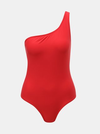 Červené jednodielne plavky VERO MODA Tricy