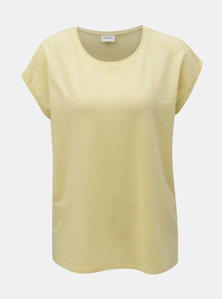 Žlté basic tričko VERO MODA Plain