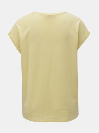 Žlté basic tričko VERO MODA Plain