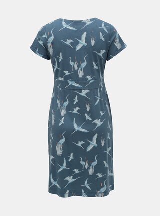 Modré vzorované šaty Brakeburn Heron Placket