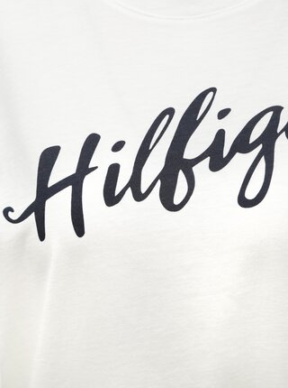 Bílé dámské tričko s potiskem Tommy Hilfiger Viola