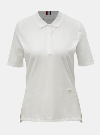 Biele dámske basic tričko Tommy Hilfiger Essential