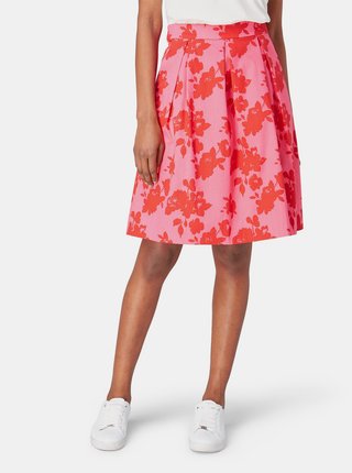 Ružová kvetovaná sukňa Tom Tailor