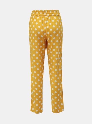 Žlté bodkované nohavice Jacqueline de Yong Star