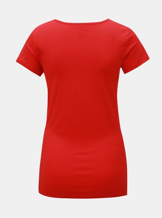 Červené basic tričko VERO MODA Maxi