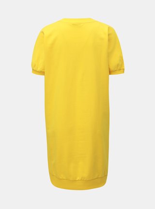 Žlté mikinové basic šaty Noisy May
