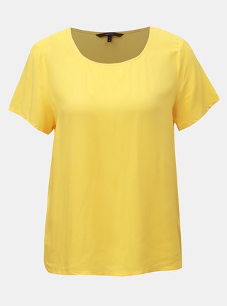 Žlté basic tričko VERO MODA Simply