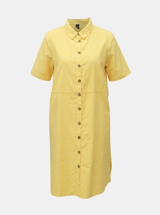 Žlté košeľové šaty VERO MODA Abena