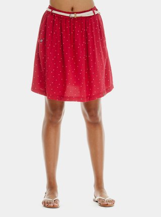 Červená vzorovaná sukňa Ragwear Mare