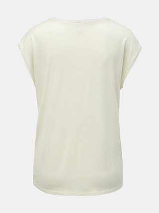 Krémové basic tričko ONLY Wilma