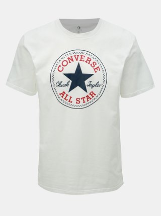 Biele pánske tričko s potlačou Converse