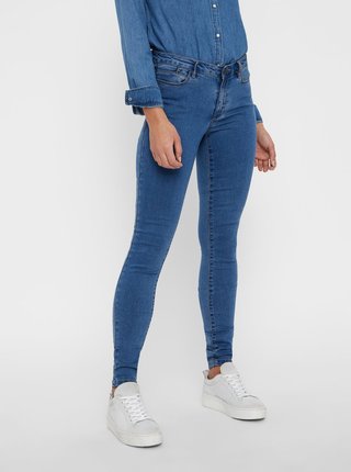 Modré slim rifle VERO MODA Julia