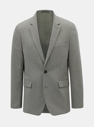 Sivé oblekové tailored fit sako Burton Menswear London
