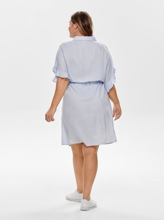 Bielo–modré pruhované košeľové šaty ONLY CARMACOMA Carvi