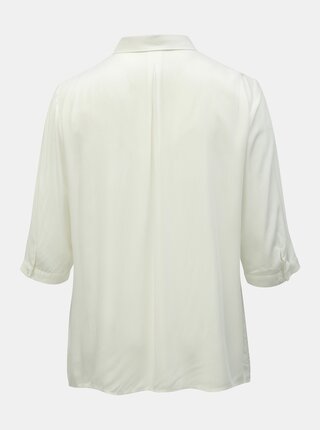 Biela košeľa s 3/4 rukávom Ulla Popken