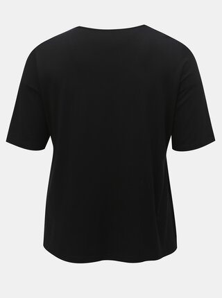 Čierne basic tričko Ulla Popken