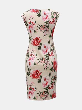 Svetloružové kvetované puzdrové šaty Billie & Blossom