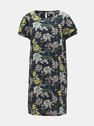Tmavomodré kvetované šaty Jacqueline de Yong Trick