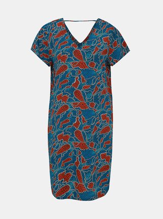 Červeno–modré vzorované šaty ONLY Nova