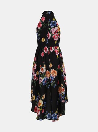 Čierne kvetované šaty Mela London