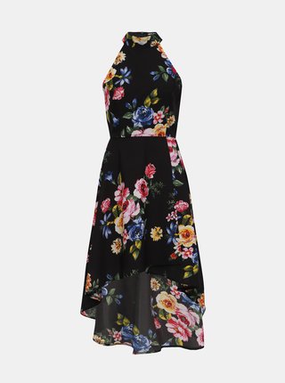 Čierne kvetované šaty Mela London