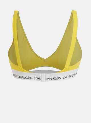 Žlutý dámský horní díl plavek Calvin Klein Underwear