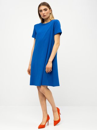 Modré basic šaty s vreckami ZOOT