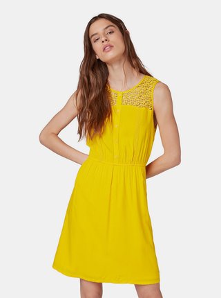 Žlté šaty Tom Tailor Denim
