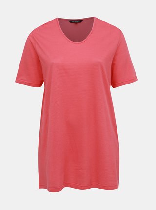 Ružové pruhované tričko Ulla Popken