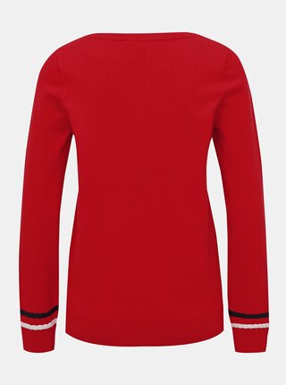 Červený dámsky sveter Tommy Hilfiger New Ivy