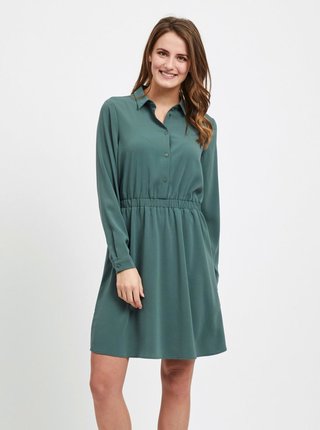 Zelené košeľové šaty VILA Laia
