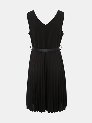 Čierne šaty s plisovanou sukňou Haily´s Saby