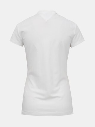 Biele dámské slim fit polo tričko Tommy Hilfiger