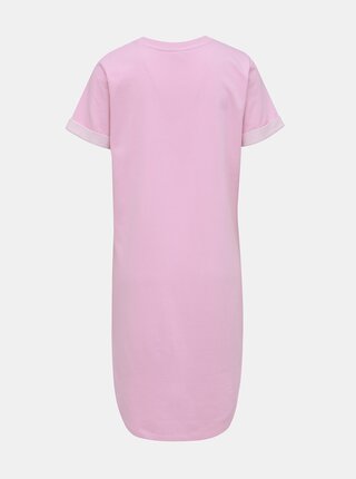 Rúžové mikinové basic šaty Jacqueline de Yong Ivy