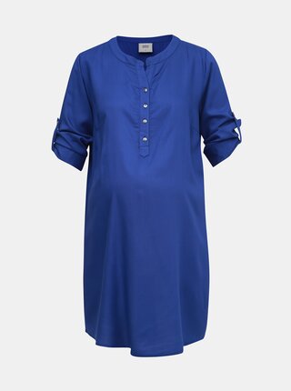 Modrá tehotenská dlhá košeľa Mama.licious Mercy