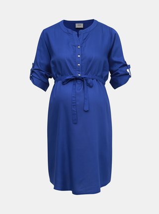 Modrá tehotenská dlhá košeľa Mama.licious Mercy