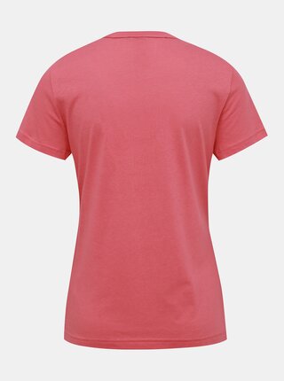 Rúžové dámske tričko s potlačou adidas Performance