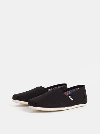 Čierne pánske espadrilky TOMS Canvas Classic