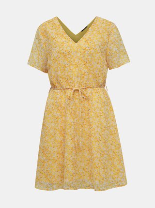 Žlté kvetované šaty ONLY Tone