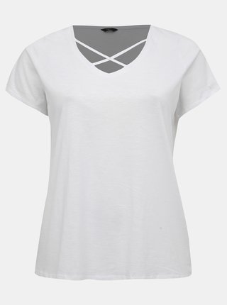Biele dámske tričko M&Co Plus