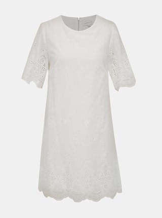 Biele šaty s madeirou Apricot