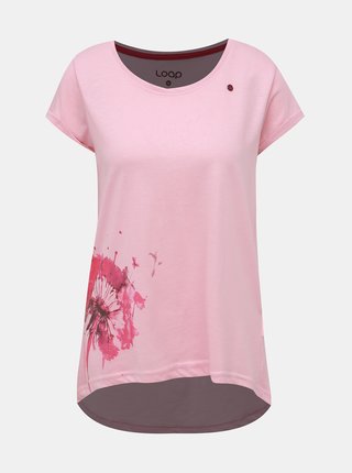 Rúžové dámske tričko LOAP Aliena