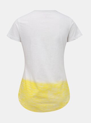Žlto-biele dámske tričko LOAP Blussi