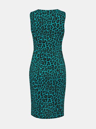 Čierno-zelené šaty s leopardím vzorom Billie & Blossom