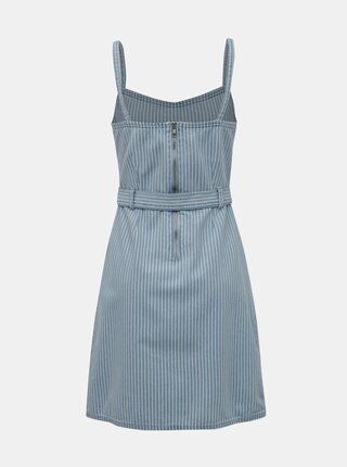 Modré pruhované rifľové šaty Dorothy Perkins