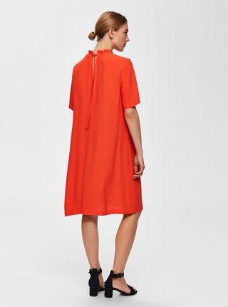 Oranžové šaty Selected Femme Rinna
