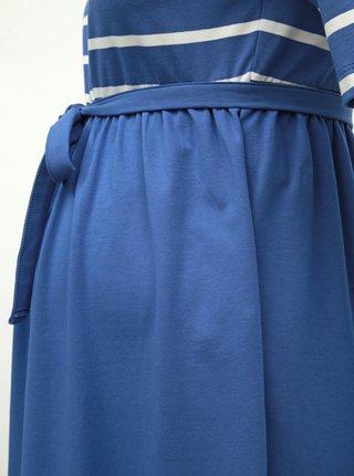 Modré pruhované tehotenské šaty Mama.licious Madelleine