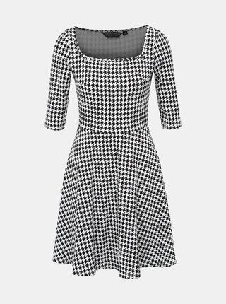 Čierno-biele vzorované šaty Dorothy Perkins